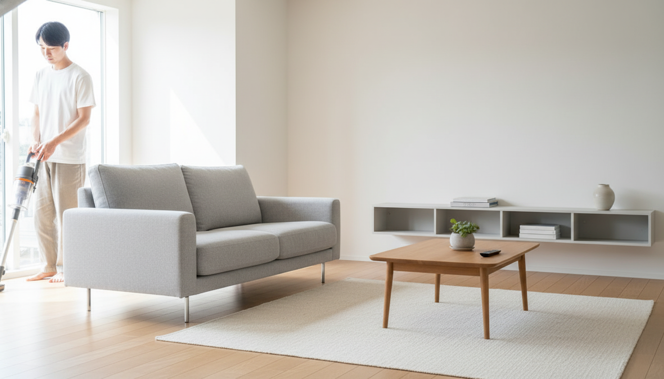 Minimalist Furniture Layout for Easy Cleaning