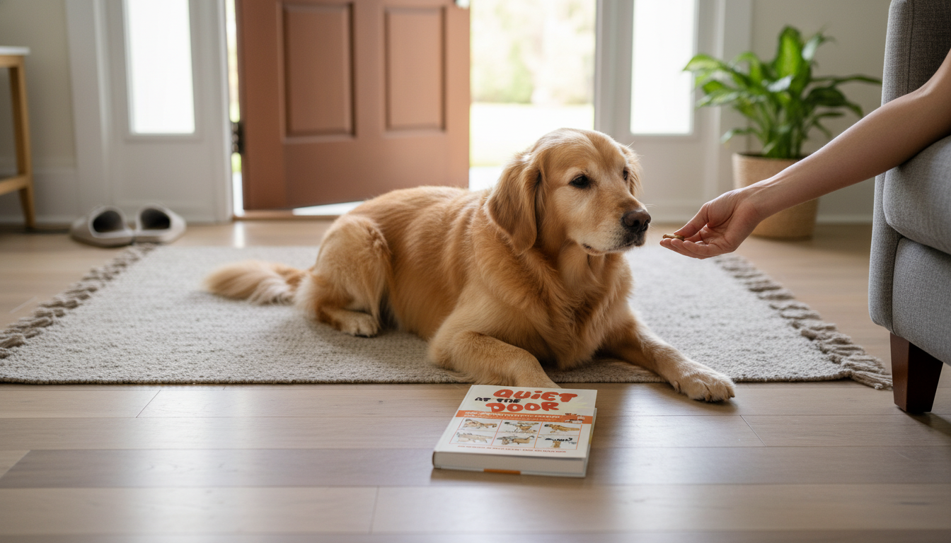 Stop Door Barking: Calm Knock-to-Mat Training Plan
